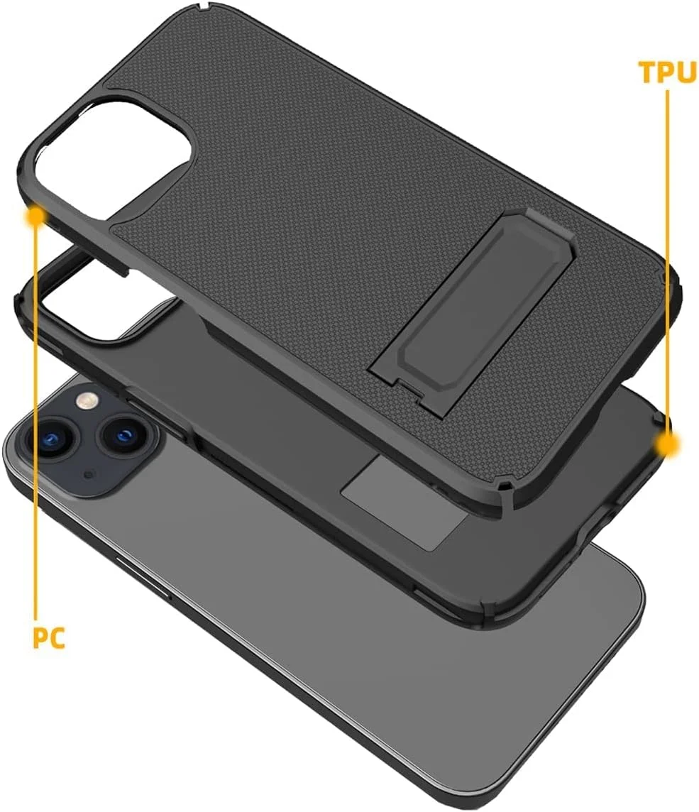 کاور موبایل بی سیم ProTech، قاب های گوشی سازگار با گوشی اپل آیفون 13 (فقط سایز صفحه نمایش 6.1 اینچ). قاب دو لایه هیبریدی با پایه نگهدارنده داخلی و محافظ صفحه نمایش کاور موبایل بی سیم ProTech، قاب های گوشی سازگار با گوشی اپل آیفون 13 (فقط سایز صفحه نمایش 6.1 اینچ). قاب دو لایه هیبریدی با پایه نگهدارنده داخلی و محافظ صفحه نمایش