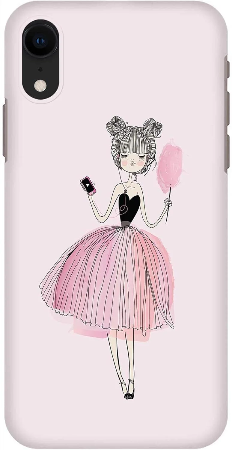 قاب محافظ گوشی موبایل استایلیزد مناسب برای آیفون XR، سری کلاسیک اسنپ، طرح سفارشی، پوشش سخت PC با روکش مات، طرح Lost in Music [طراحی شده برای آیفون XR]