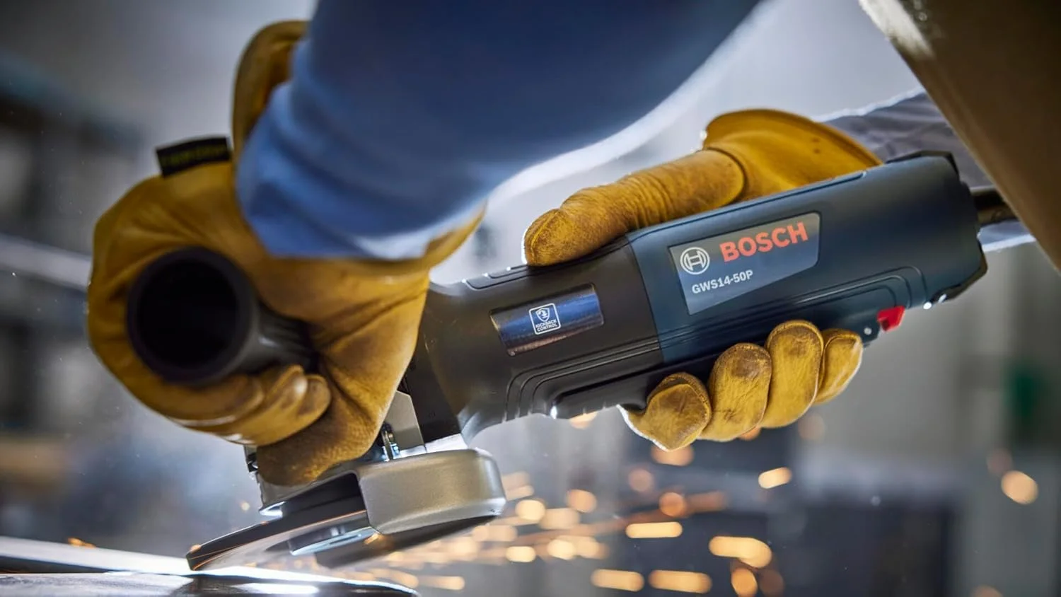 دستگاه فرز آهنگری بوش GWS14-50P با صفحه 5 اینچی و کلید پدالی قفلشونده - مجموعه کامل برای سنگزنی و برشکاری چندمنظوره دستگاه فرز آهنگری بوش GWS14-50P با صفحه 5 اینچی و کلید پدالی قفلشونده - مجموعه کامل برای سنگزنی و برشکاری چندمنظوره