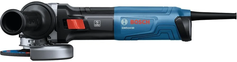 فرز آهنگری بوش GWS14-50 5 اینچی | موتور 13 آمپری قدرتمند و جمع و جور با کلید کشویی، عملکرد بالا برای سنگ زنی و برش فرز آهنگری بوش GWS14-50 5 اینچی | موتور 13 آمپری قدرتمند و جمع و جور با کلید کشویی، عملکرد بالا برای سنگ زنی و برش