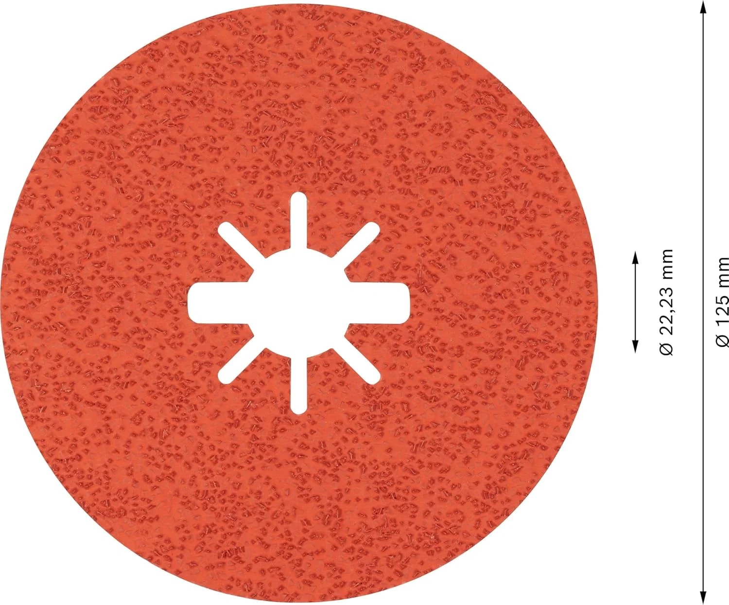 صفحه فیبری سرامیکی اکس-لاک بوش پروفشنال Expert R782 Prisma، 5 عددی (قطر 125 میلی متر، زبری 36، لوازم جانبی سنگ فرز زاویه ای اکس-لاک)