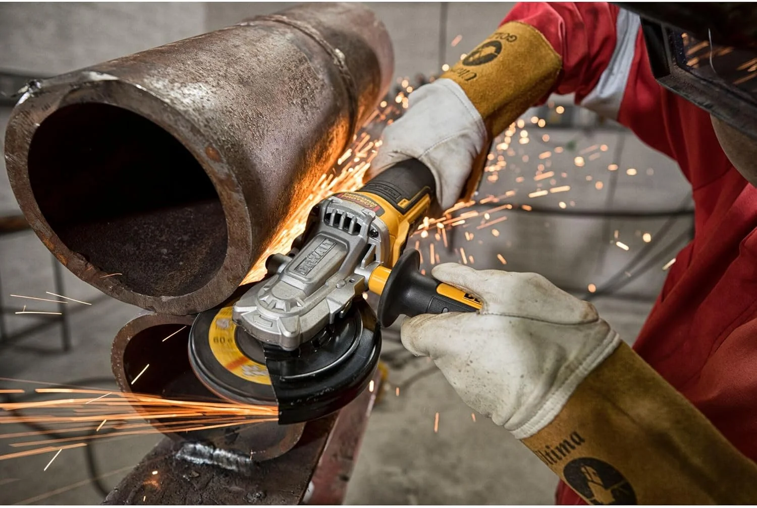 فرز سنگبری سرتخت دیوالت DCG405FN-XJ، ۱۸ ولت، زرد/مشکی، ۱۲۵ میلی متر فرز سنگبری سرتخت دیوالت DCG405FN-XJ، ۱۸ ولت، زرد/مشکی، ۱۲۵ میلی متر