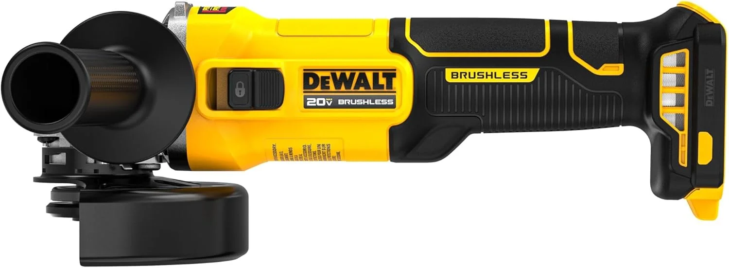 فرز آهنگری زاویه ای 11.5 سانتی متری 20 ولت ماکس Dewalt، فقط ابزار (DCG407B) فرز آهنگری زاویه ای 11.5 سانتی متری 20 ولت ماکس Dewalt، فقط ابزار (DCG407B)