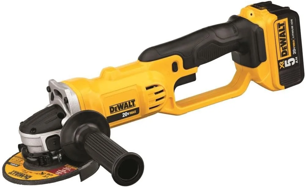 کیت ابزار فرز سنگبری زاویه ای 20 ولت مکس DEWALT، 4-1/2 اینچ (DCG412P2) کیت ابزار فرز سنگبری زاویه ای 20 ولت مکس DEWALT، 4-1/2 اینچ (DCG412P2)