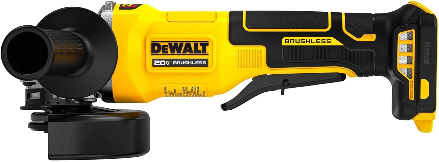 DEWALT فرز آهنگری شارژی 20 ولت مکس، 4 1/2 اینچ، کلید پدالی، فقط ابزار (DCG408B) DEWALT فرز آهنگری شارژی 20 ولت مکس، 4 1/2 اینچ، کلید پدالی، فقط ابزار (DCG408B)
