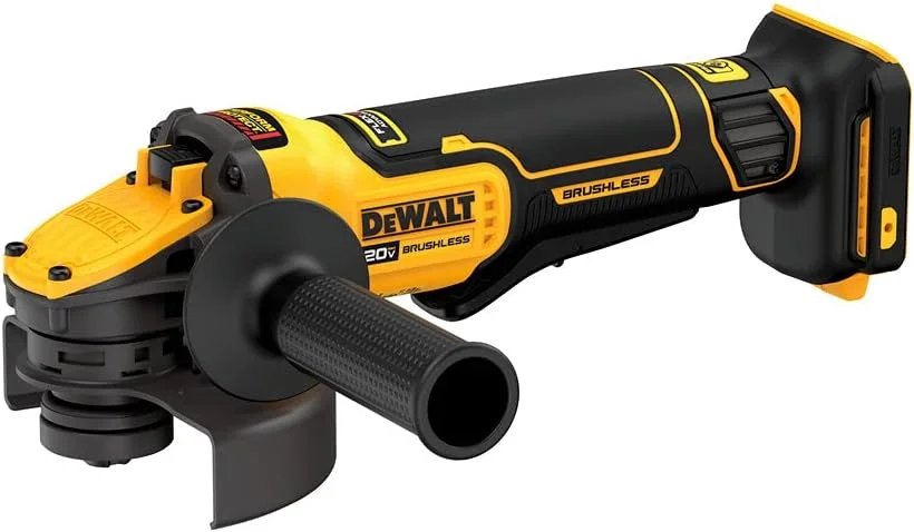 فرز آهنگری زاویه ای 20 ولت حداکثر DEWALT FLEXVOLT ADVANTAGE، کلید پدالی، 4-1/2 اینچ تا 5 اینچ، فقط ابزار (DCG416B) فرز آهنگری زاویه ای 20 ولت حداکثر DEWALT FLEXVOLT ADVANTAGE، کلید پدالی، 4-1/2 اینچ تا 5 اینچ، فقط ابزار (DCG416B)