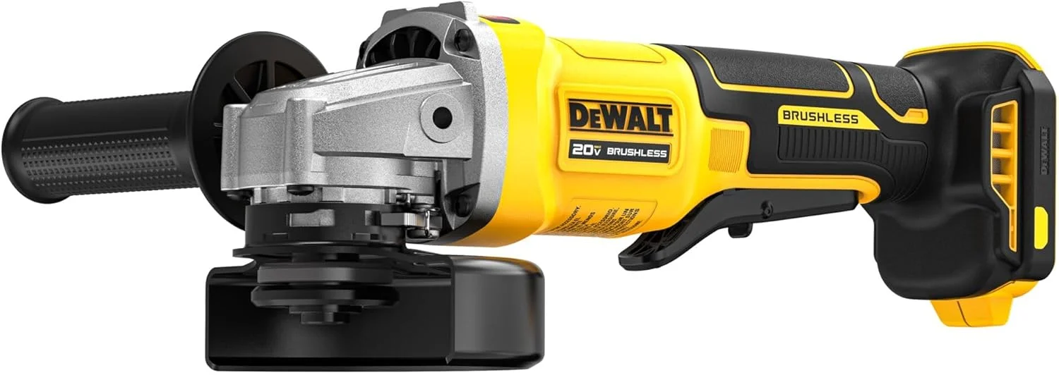 DEWALT فرز آهنگری شارژی 20 ولت مکس، 4 1/2 اینچ، کلید پدالی، فقط ابزار (DCG408B) DEWALT فرز آهنگری شارژی 20 ولت مکس، 4 1/2 اینچ، کلید پدالی، فقط ابزار (DCG408B)