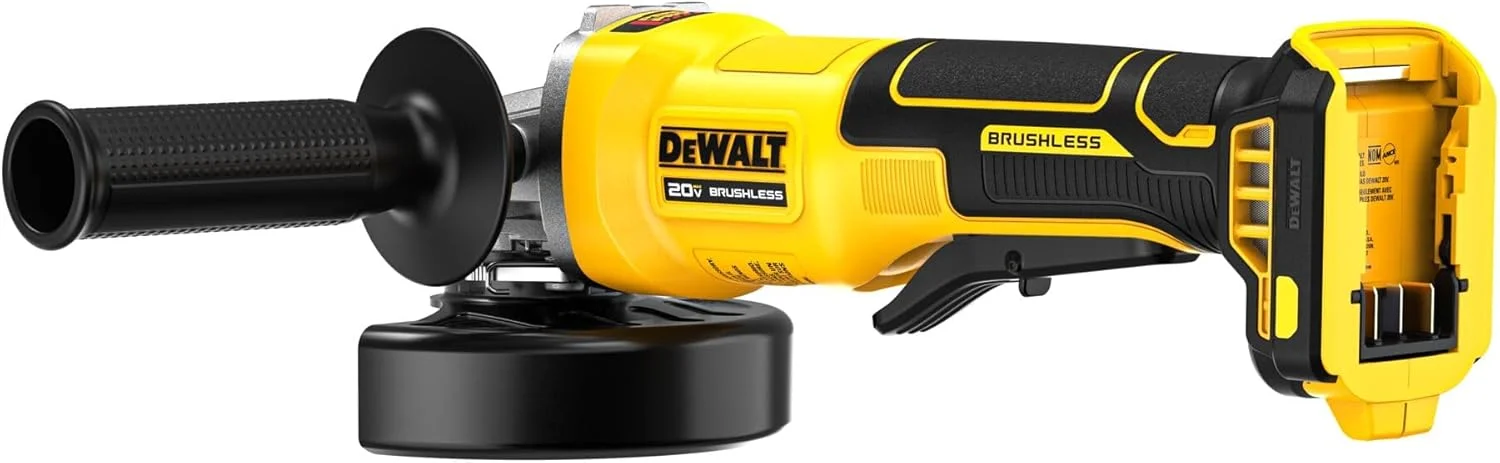 DEWALT فرز آهنگری شارژی 20 ولت مکس، 4 1/2 اینچ، کلید پدالی، فقط ابزار (DCG408B) DEWALT فرز آهنگری شارژی 20 ولت مکس، 4 1/2 اینچ، کلید پدالی، فقط ابزار (DCG408B)