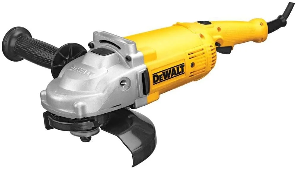 دستگاه فرز زاویه ای DEWALT، 7 اینچ، 4 آمپر، 8500 دور در دقیقه، با سیستم خروج گرد و غبار، سیم دار (DWE4517)