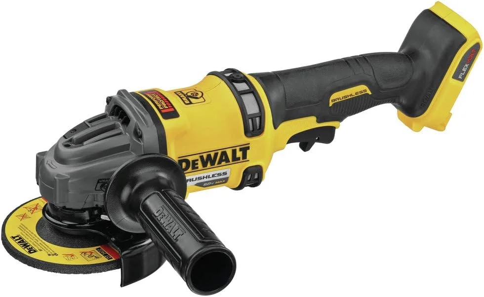 فرز سنگبری زاویه ای 60 ولت ماکس* DEWALT FLEXVOLT با ترمز پس زنی، 4-1/2 اینچ تا 6 اینچ، فقط ابزار (DCG418B) فرز سنگبری زاویه ای 60 ولت ماکس* DEWALT FLEXVOLT با ترمز پس زنی، 4-1/2 اینچ تا 6 اینچ، فقط ابزار (DCG418B)