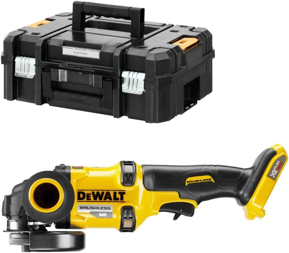 دستگاه فرز زاویه ای شارژی 54.0 ولت DEWALT DCG418NT-XJ، نقره ای دستگاه فرز زاویه ای شارژی 54.0 ولت DEWALT DCG418NT-XJ، نقره ای