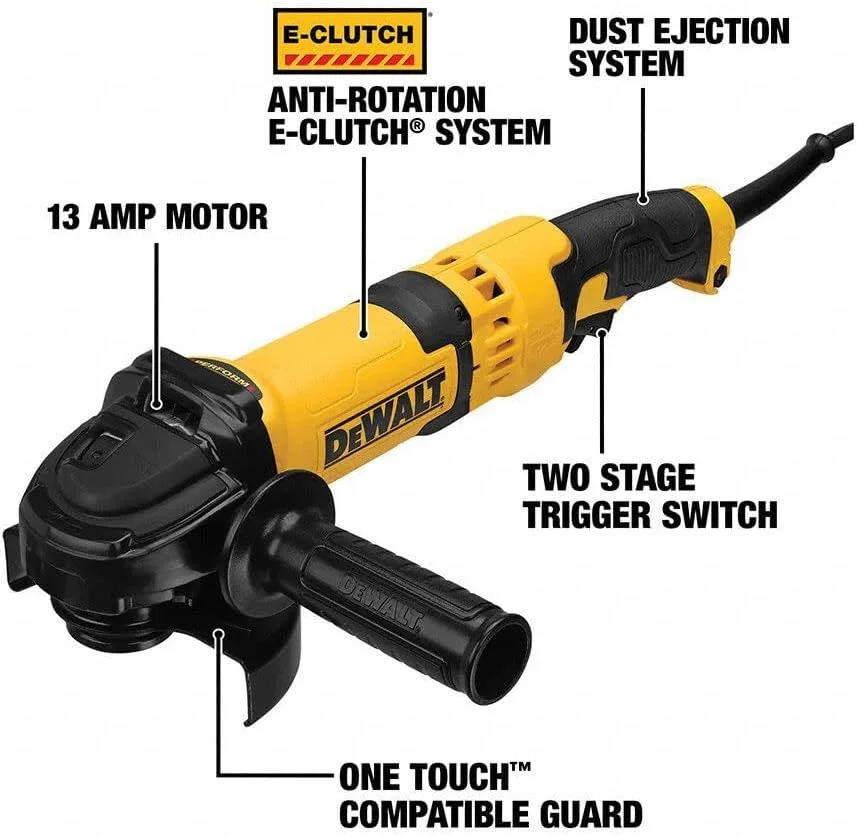 ابزار فرز سنگبری DEWALT، 6 اینچ، کلید ماشه ای، 13 آمپر (DWE43066N) ابزار فرز سنگبری DEWALT، 6 اینچ، کلید ماشه ای، 13 آمپر (DWE43066N)