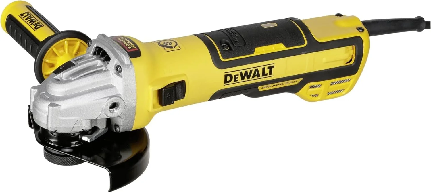 فرز سنگبری دیوالت DWE4347 (1700 وات، قطر صفحه 125 میلی متر، بدون جاروبک، نگهداری کم، شروع نرم، شامل پوشش محافظ، دسته اضافی ضد لرزش و مهره رهاسازی سریع) DWE4347 فرز سنگبری دیوالت DWE4347 (1700 وات، قطر صفحه 125 میلی متر، بدون جاروبک، نگهداری کم، شروع نرم، شامل پوشش محافظ، دسته اضافی ضد لرزش و مهره رهاسازی سریع) DWE4347