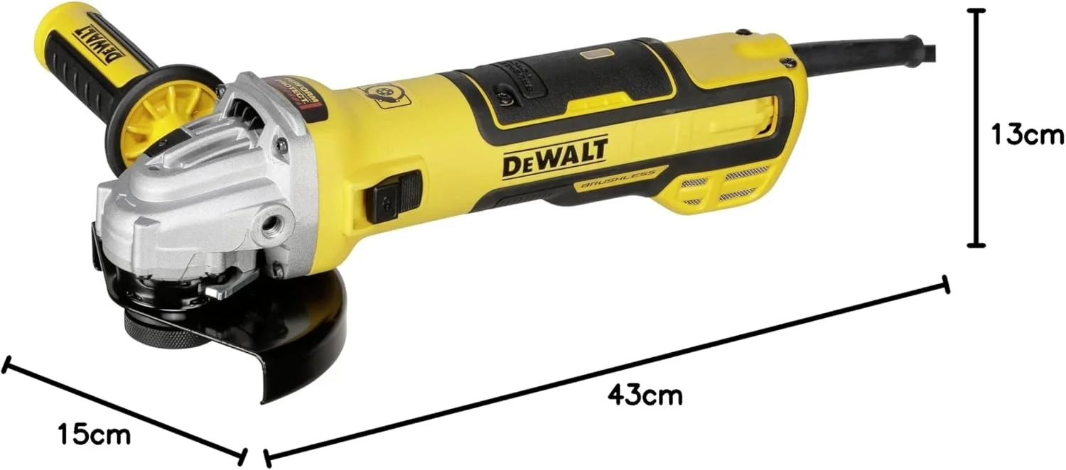 فرز سنگبری دیوالت DWE4347 (1700 وات، قطر صفحه 125 میلی متر، بدون جاروبک، نگهداری کم، شروع نرم، شامل پوشش محافظ، دسته اضافی ضد لرزش و مهره رهاسازی سریع) DWE4347 فرز سنگبری دیوالت DWE4347 (1700 وات، قطر صفحه 125 میلی متر، بدون جاروبک، نگهداری کم، شروع نرم، شامل پوشش محافظ، دسته اضافی ضد لرزش و مهره رهاسازی سریع) DWE4347