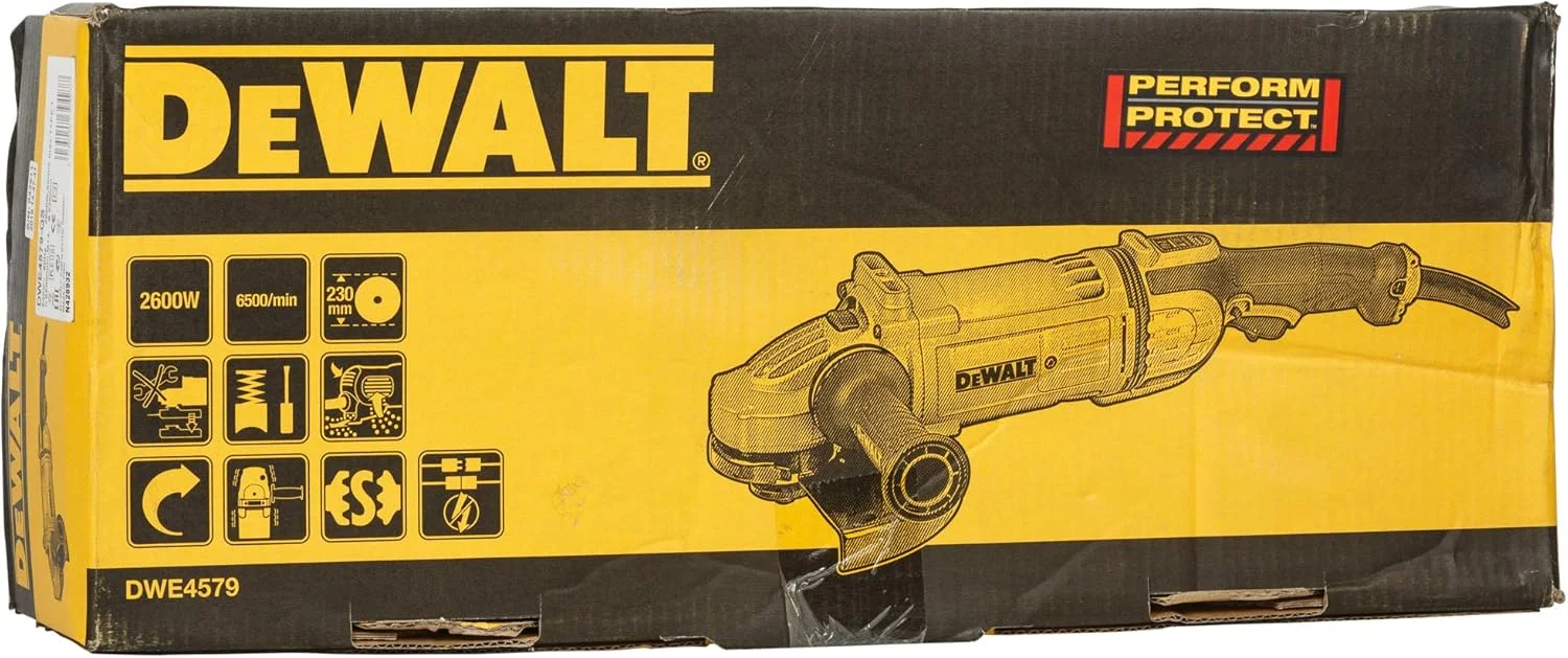 فرز سنگبری بزرگ 230 میلی متری 2600 وات DEWALT DWE4579 با تکنولوژی DES و سیستم ضد لرزش نوآورانه - محافظت و عملکرد فرز سنگبری بزرگ 230 میلی متری 2600 وات DEWALT DWE4579 با تکنولوژی DES و سیستم ضد لرزش نوآورانه - محافظت و عملکرد