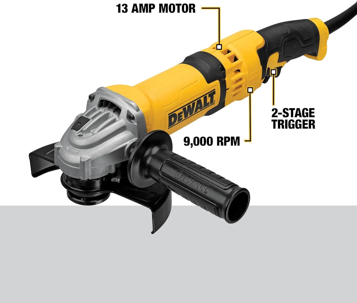 ابزار فرز سنگبری DEWALT، 4-1/2 اینچ تا 6 اینچ، کلید ماشه ای (DWE43116) ابزار فرز سنگبری DEWALT، 4-1/2 اینچ تا 6 اینچ، کلید ماشه ای (DWE43116)