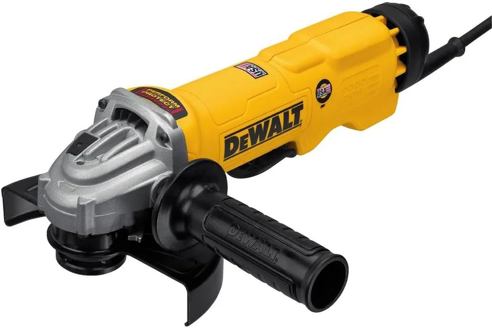 فرز انگشتی پدالی پرقدرت DEWALT DWE43144N بدون قفل، 6 اینچ فرز انگشتی پدالی پرقدرت DEWALT DWE43144N بدون قفل، 6 اینچ