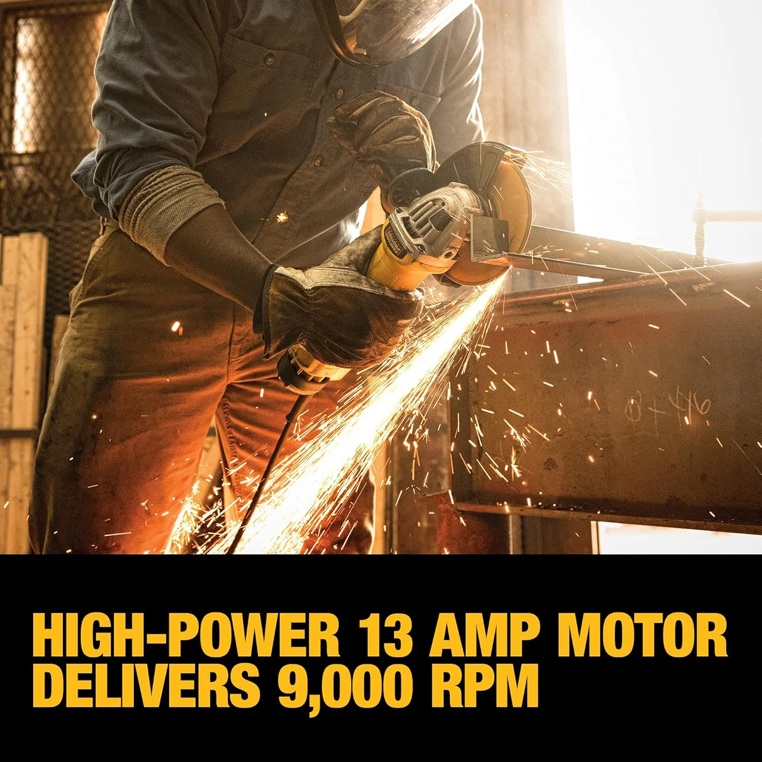 فرز انگشتی پدالی پرقدرت DEWALT DWE43144N بدون قفل، 6 اینچ فرز انگشتی پدالی پرقدرت DEWALT DWE43144N بدون قفل، 6 اینچ