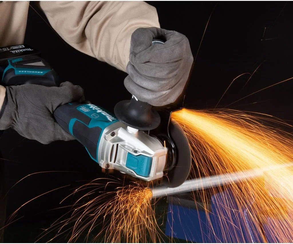 فرز سنگبری شارژی ماکیتا DGA520ZX1، 18 ولت با کلید پدالی (بدون باتری، بدون شارژر)، بنزینی فرز سنگبری شارژی ماکیتا DGA520ZX1، 18 ولت با کلید پدالی (بدون باتری، بدون شارژر)، بنزینی