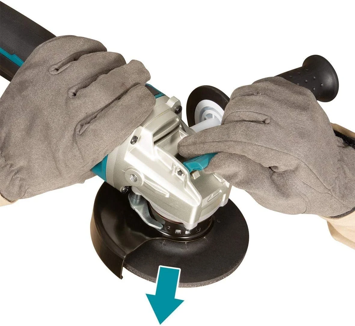 دستگاه فرز زاویه ای شارژی ماکیتا DGA519RTJ، 18 ولت LXT، قطر 125 میلی متر (2 عدد باتری 5.0 آمپر ساعت) در جعبه حمل MAKPAC دستگاه فرز زاویه ای شارژی ماکیتا DGA519RTJ، 18 ولت LXT، قطر 125 میلی متر (2 عدد باتری 5.0 آمپر ساعت) در جعبه حمل MAKPAC