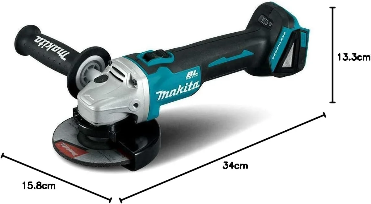 فرز سنگبری شارژی ماکیتا با موتور براشلس، 18 ولت - 125 میلی متر - 8500 دور در دقیقه، مدل DGA506Z فرز سنگبری شارژی ماکیتا با موتور براشلس، 18 ولت - 125 میلی متر - 8500 دور در دقیقه، مدل DGA506Z