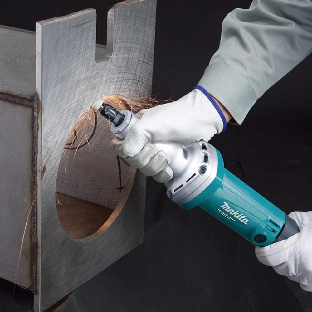 فرز انگشتی ماکیتا سری MT مدل M9100B - سرعت بالا، 6 میلیمتر (1/4 اینچ)، 480 وات، کلید ضامندار فرز انگشتی ماکیتا سری MT مدل M9100B - سرعت بالا، 6 میلیمتر (1/4 اینچ)، 480 وات، کلید ضامندار