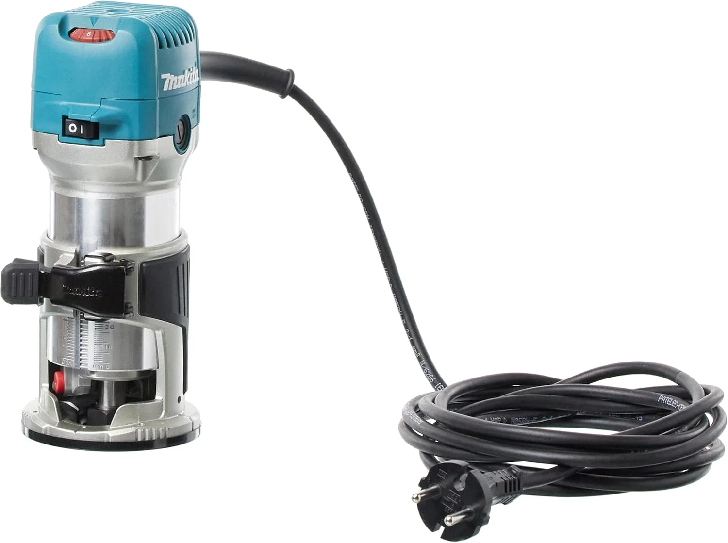 برش دهنده برقی ماکیتا مدل RT0702C، 6 میلی متر (1/4 اینچ)، 8 میلی متر (3/8 اینچ)، 34000 دور در دقیقه، سرعت متغیر، 710 وات