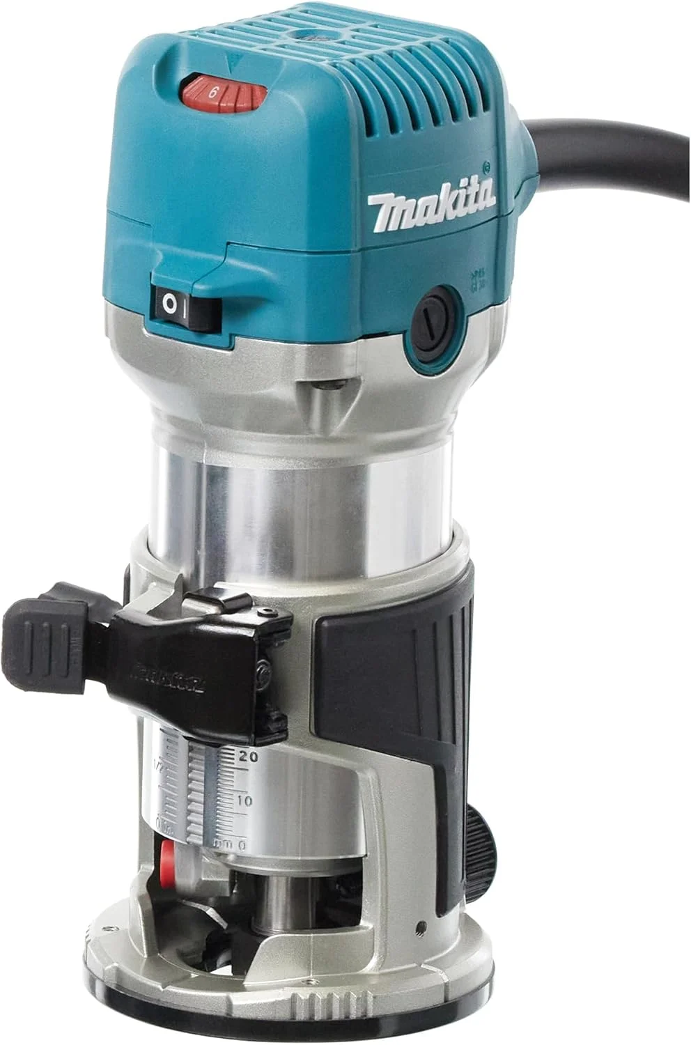 برش دهنده برقی ماکیتا مدل RT0702C، 6 میلی متر (1/4 اینچ)، 8 میلی متر (3/8 اینچ)، 34000 دور در دقیقه، سرعت متغیر، 710 وات