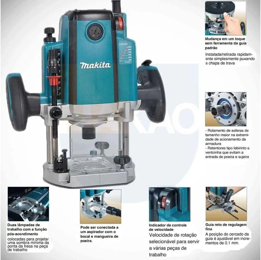 فرز نجاری ماکیتا، 3-1/4 اسب بخار فرز نجاری ماکیتا، 3-1/4 اسب بخار