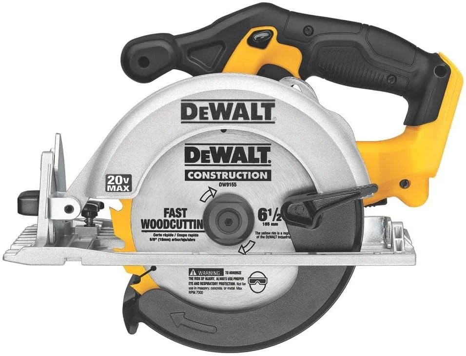 اره دایره ای 6-1/2 اینچی 20 ولت حداکثر Dewalt، فقط ابزار (dcs391b)، زرد اره دایره ای 6-1/2 اینچی 20 ولت حداکثر Dewalt، فقط ابزار (dcs391b)، زرد