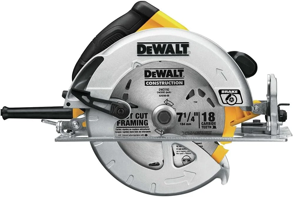 اره دیسکی 7-1/4 اینچی DEWALT با ترمز الکتریکی، 15 آمپر (DWE575SB)