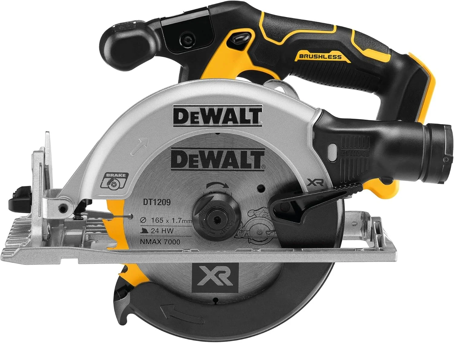 اره دیسکی 165 میلی‌متری 18 ولت DEWALT DCS565N-XJ XR (فقط بدنه)