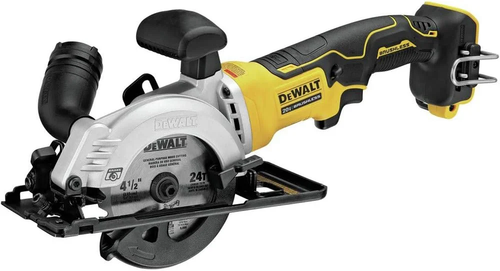 اره دیسکی گرد شارژی 20 ولت DEWALT ATOMIC، 4-1/2 اینچ، فقط ابزار (DCS571B) اره دیسکی گرد شارژی 20 ولت DEWALT ATOMIC، 4-1/2 اینچ، فقط ابزار (DCS571B)