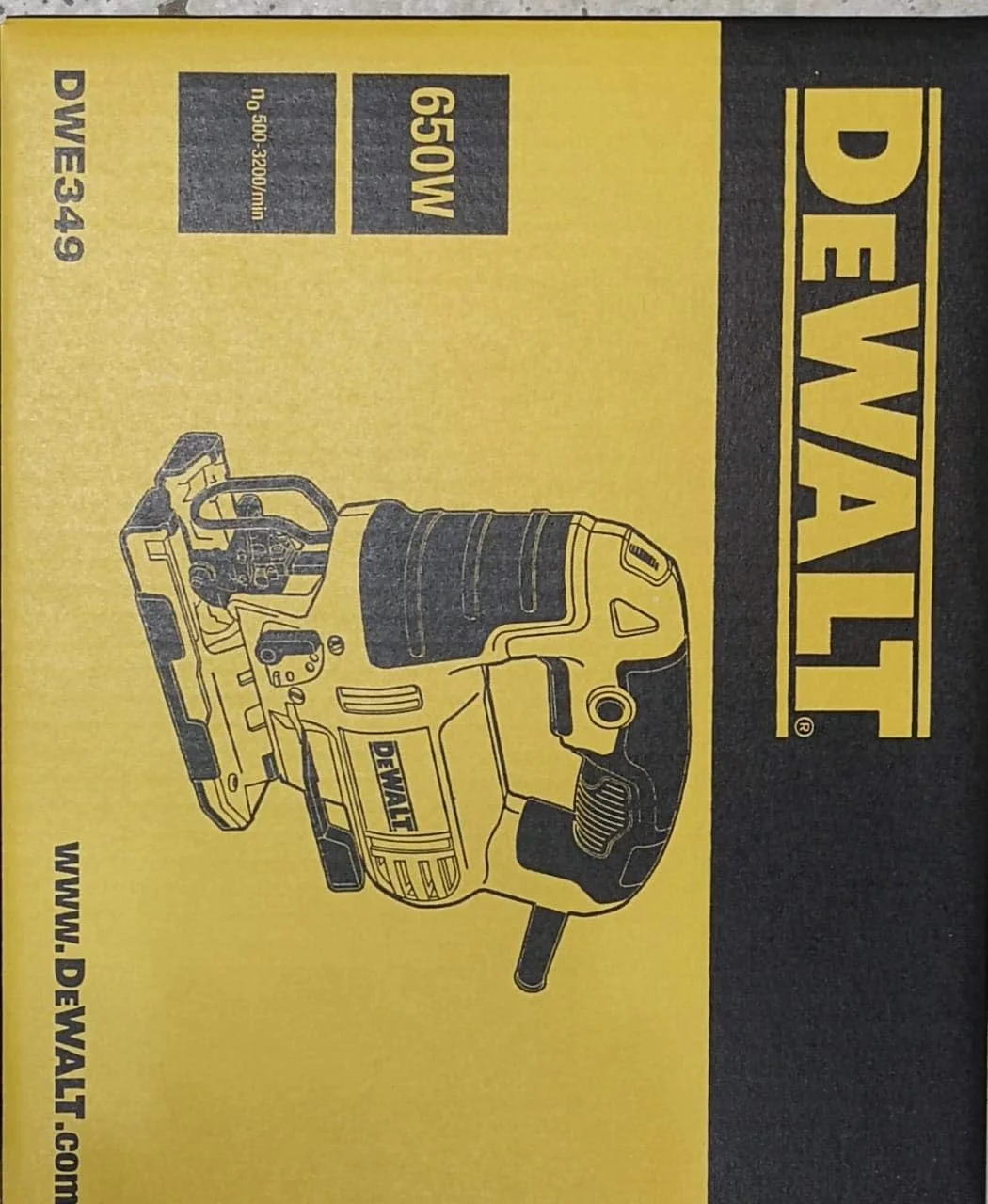 اره عمود بر دیوالت DWE349، 220 ولت، 650 وات