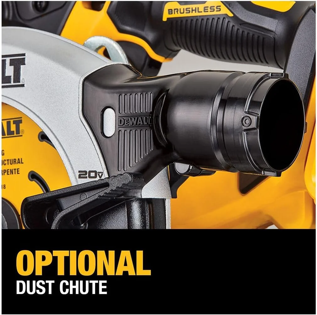 اره دیسکی گرد شارژی 20 ولت ماکس* DEWALT، 6-1/2 اینچ، فقط ابزار (DCS565B) اره دیسکی گرد شارژی 20 ولت ماکس* DEWALT، 6-1/2 اینچ، فقط ابزار (DCS565B)