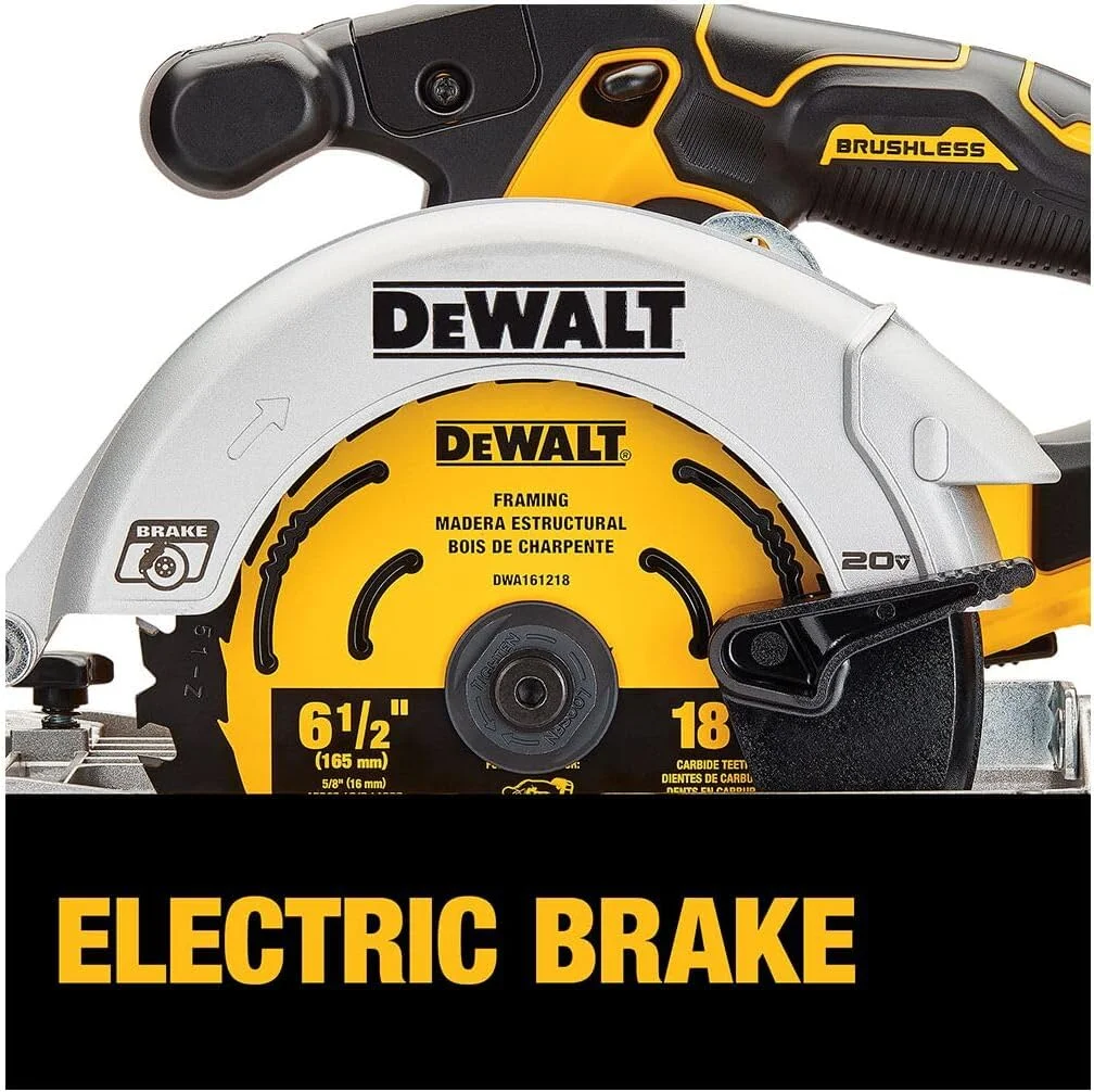 اره دیسکی گرد شارژی 20 ولت ماکس* DEWALT، 6-1/2 اینچ، فقط ابزار (DCS565B) اره دیسکی گرد شارژی 20 ولت ماکس* DEWALT، 6-1/2 اینچ، فقط ابزار (DCS565B)