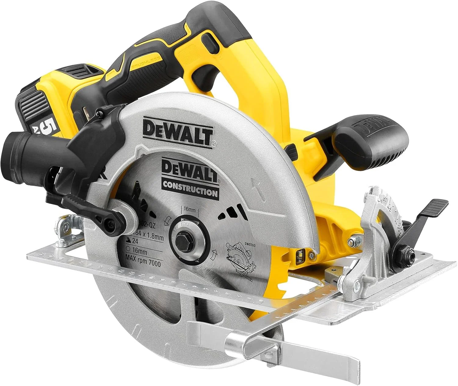 اره دیسکی شارژی 18 ولت 5 آمپر 1 وات Dewalt DCS570P2-QW (بسته 2 عددی) اره دیسکی شارژی 18 ولت 5 آمپر 1 وات Dewalt DCS570P2-QW (بسته 2 عددی)