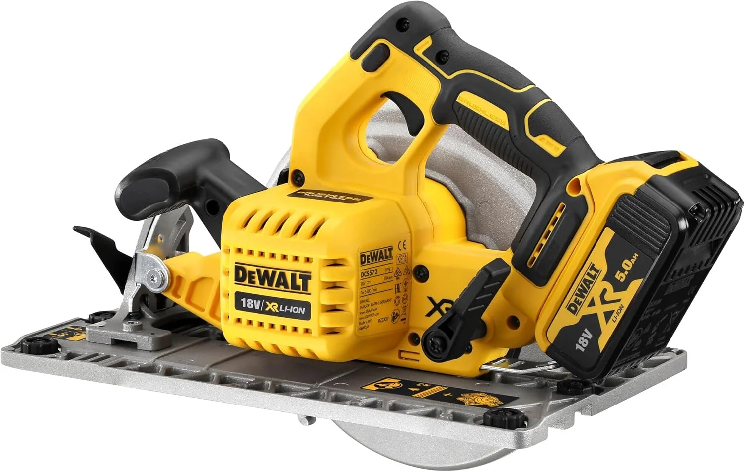 اره دیسکی شارژی 18 ولت DEWALT DCS572NT-XJ بدون جاروبک اره دیسکی شارژی 18 ولت DEWALT DCS572NT-XJ بدون جاروبک