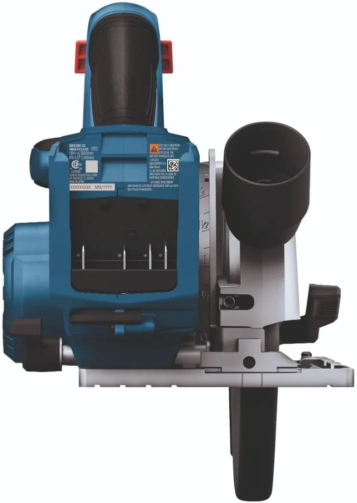 اره دیسکی گرد بُرش راست 16.5 سانتی‌متری 18 ولت براشلس بوش مدل GKS18V-22N (فقط ابزار)