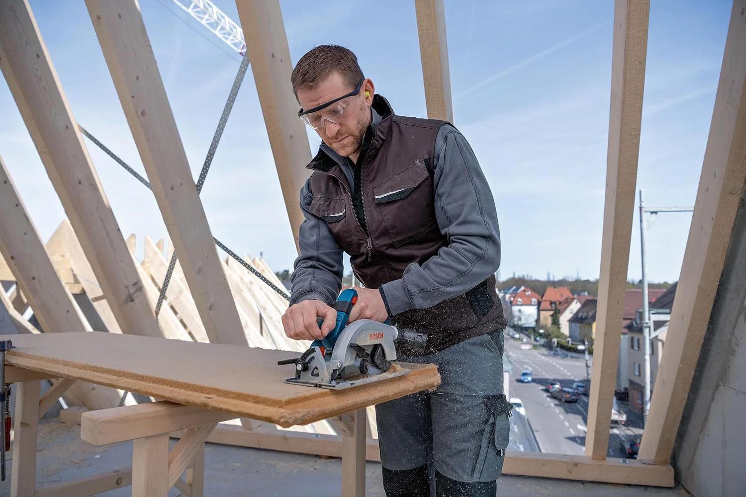 راهنمای موازی بوش پروفشنال 1x برای اره های گرد GKS 18V-57-2 (برای برش موازی آسان، لوازم جانبی اره گرد)