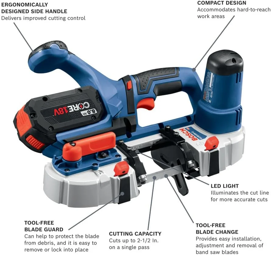 اره نواری فشرده ۱۸ ولت بوش مدل GCB18V-2N (فقط ابزار) اره نواری فشرده ۱۸ ولت بوش مدل GCB18V-2N (فقط ابزار)
