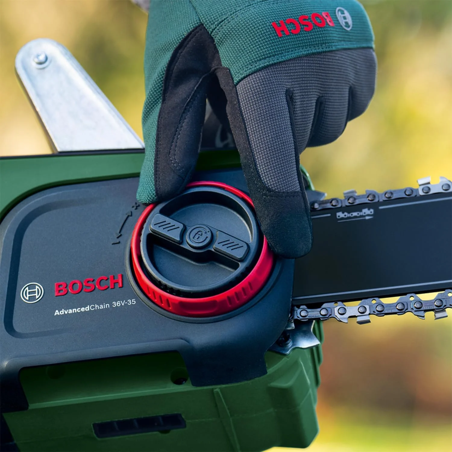 اره زنجیری شارژی بوش مدل AdvancedChain 36V-35-40 (مناسب برش سخت ترین چوب ها، سیستم 36 ولت، سرعت زنجیر: 14 متر بر ثانیه، دارای 1 عدد باتری 2.0 آمپر ساعت و شارژر) اره زنجیری شارژی بوش مدل AdvancedChain 36V-35-40 (مناسب برش سخت ترین چوب ها، سیستم 36 ولت، سرعت زنجیر: 14 متر بر ثانیه، دارای 1 عدد باتری 2.0 آمپر ساعت و شارژر)