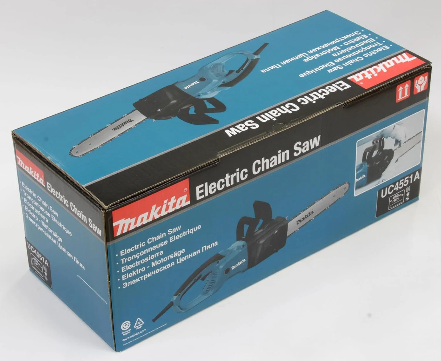 اره زنجیری برقی ماکیتا مدل Uc4551A با طول تیغه 450 میلی‌متر