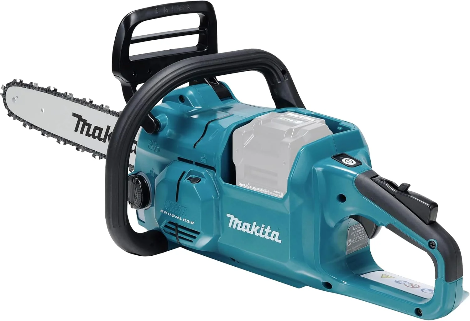 اره زنجیری شارژی ماکیتا مدل UC022GZ، 40 ولت مکس، لیتیوم-یون XGT، 350 میلیمتر، موتور براشلس (بدون باتری و شارژر) اره زنجیری شارژی ماکیتا مدل UC022GZ، 40 ولت مکس، لیتیوم-یون XGT، 350 میلیمتر، موتور براشلس (بدون باتری و شارژر)