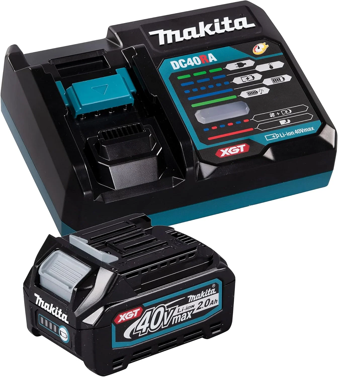 اره زنجیری شارژی تلسکوپی ماکیتا مدل UA004GM101، سایز 300 میلی متر، به همراه 1 عدد باتری 4 آمپر XGT و 1 عدد شارژر XGT