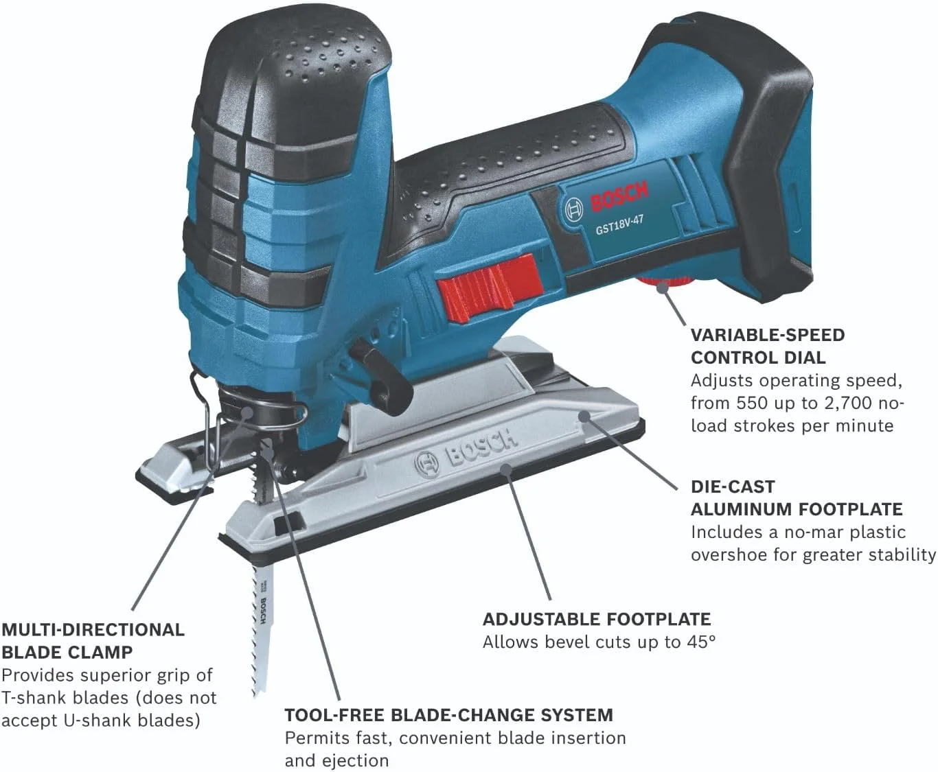 اره عمودبر گیره بشکه ای 18 ولت بوش مدل GST18V-47N (فقط ابزار) اره عمودبر گیره بشکه ای 18 ولت بوش مدل GST18V-47N (فقط ابزار)