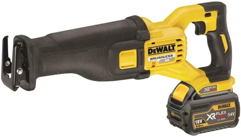 اره عمود بر 54 ولت XR FlexVolt دیوالت - دارای 2 عدد باتری، زرد/مشکی، DCS388T2-GB اره عمود بر 54 ولت XR FlexVolt دیوالت - دارای 2 عدد باتری، زرد/مشکی، DCS388T2-GB