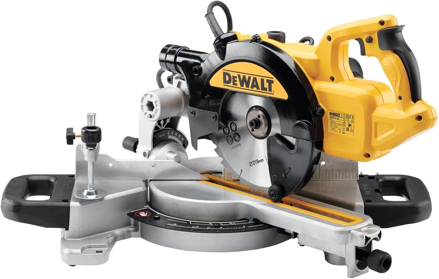 اره فارسی بر کشویی 216 میلیمتری 230 ولت DEWALT DWS774-GB با XPS - زرد/مشکی اره فارسی بر کشویی 216 میلیمتری 230 ولت DEWALT DWS774-GB با XPS - زرد/مشکی