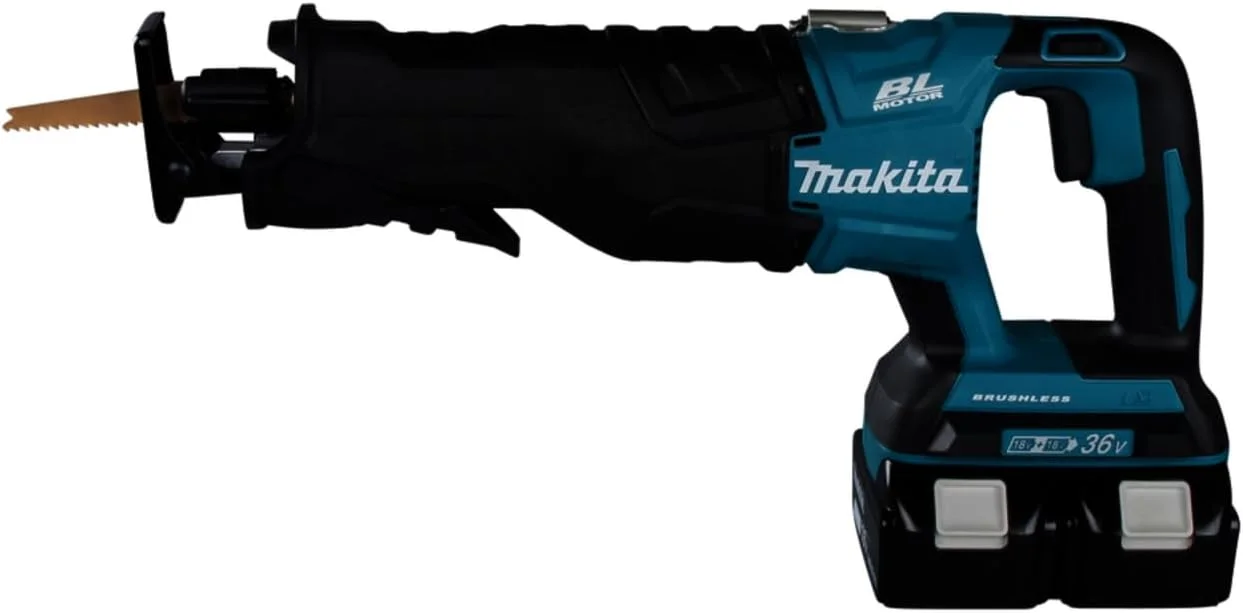 اره عمودبر شارژی ماکیتا مدل DJR360ZK (36 ولت) با موتور براشلس، دو باتری 18 ولتی لیتیوم-یون LXT، عرضه شده در کیف حمل (باتری و شارژر شامل نمی شود) اره عمودبر شارژی ماکیتا مدل DJR360ZK (36 ولت) با موتور براشلس، دو باتری 18 ولتی لیتیوم-یون LXT، عرضه شده در کیف حمل (باتری و شارژر شامل نمی شود)