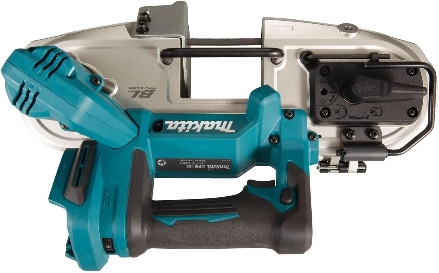 اره نواری قابل حمل شارژی ماکیتا مدل DPB183Z، 18 ولت، لیتیوم-یون LXT براشلس - باتری و شارژر شامل نمی شود